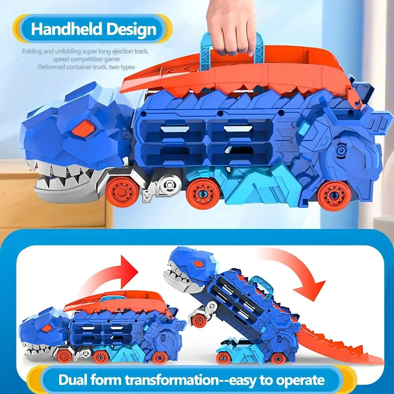 Dino Transport Truck | Omvormbare Speelauto & Dinosaurus Set