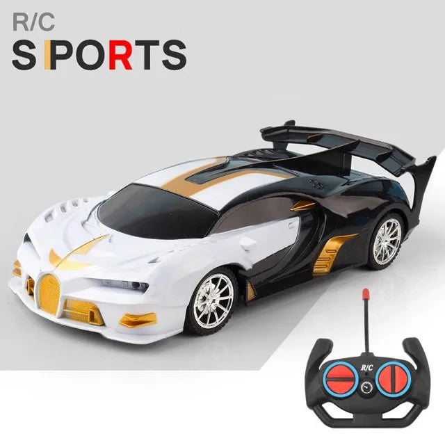 1/18 RC Sportauto met LED Licht | 2.4G Afstandsbediening Racewagen | Hoge Snelheid Drift Voertuig voor Kinderen