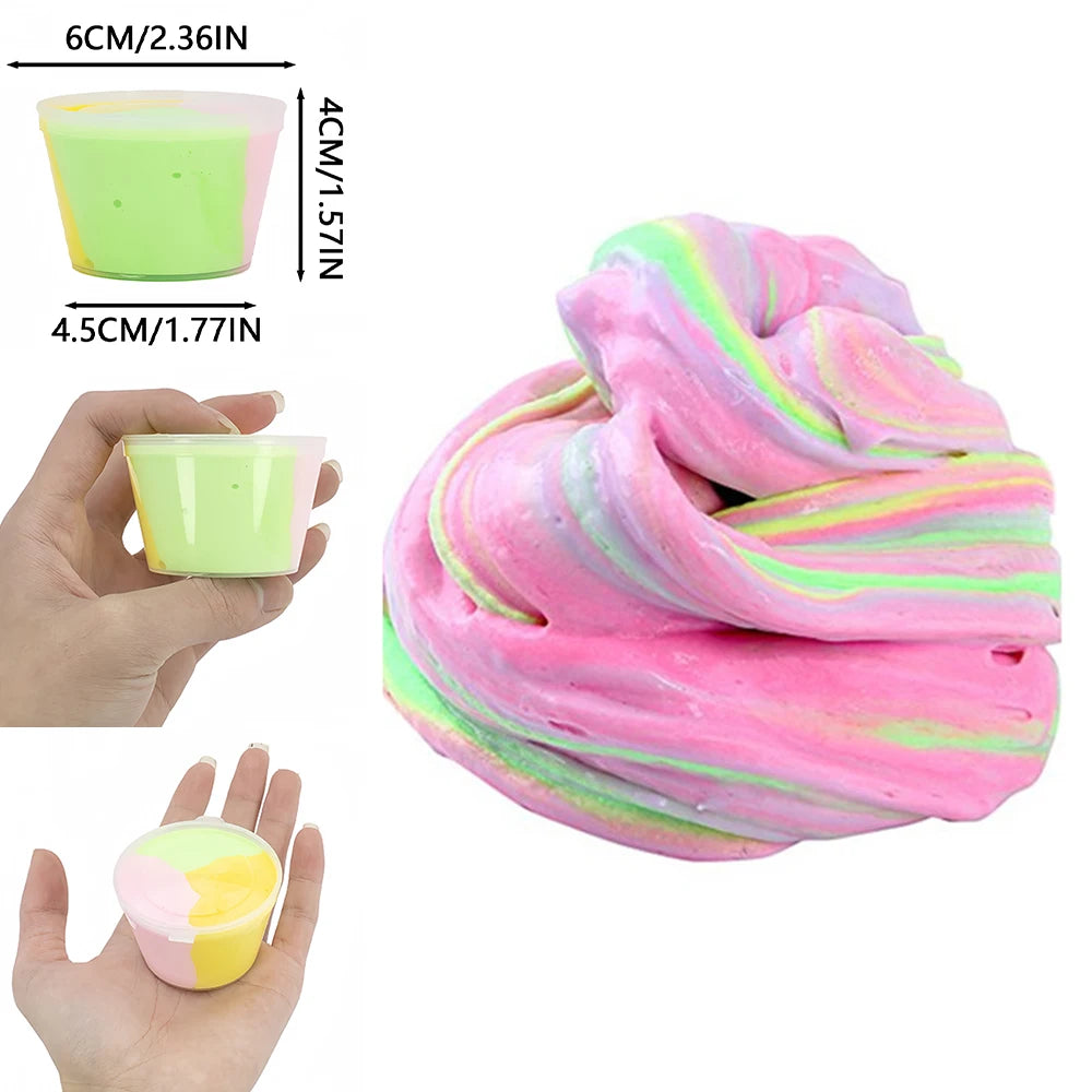 Fluffy Slime | DIY Zacht Klei Materiaal, Lichtgewicht Putty Modelleer Speelgoed, Educatief en Creatief