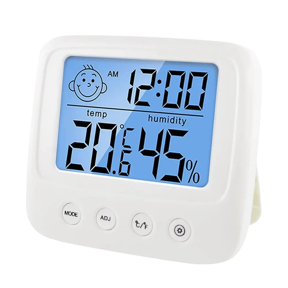 Digitale LCD Thermometer Hygrometer | Binnen Alarm Klok Elektronische Temperatuur Vochtigheid Meter Monitor Mini Weerstation