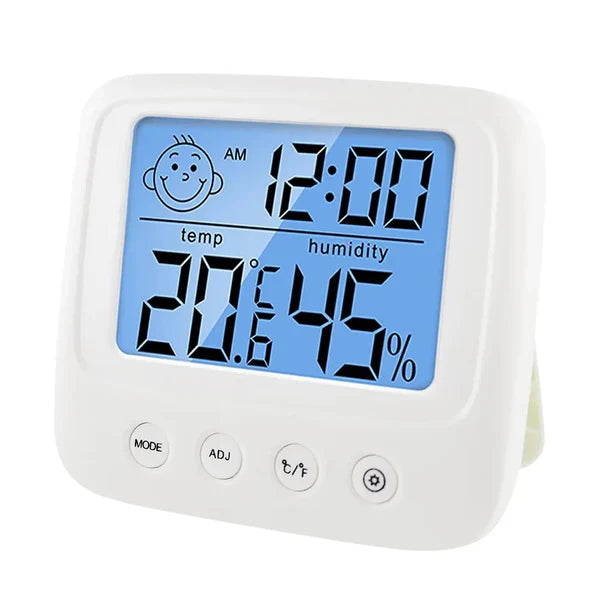 Digitale LCD Thermometer Hygrometer | Binnen Alarm Klok Elektronische Temperatuur Vochtigheid Meter Monitor Mini Weerstation
