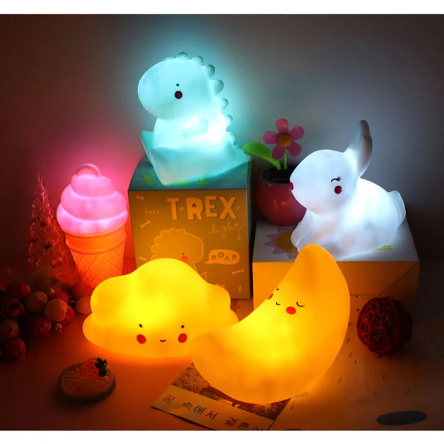 Schattige Sfeervolle Cartoon Nachtlam