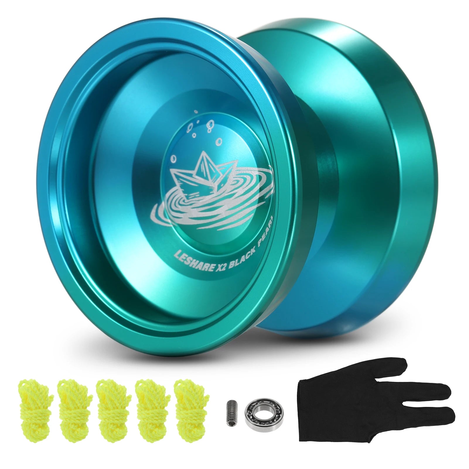Aluminium Yoyo Bal | Competitie Yoyo met Lagers, Koorden en Handschoenen, Klassiek Cadeau voor Kinderen