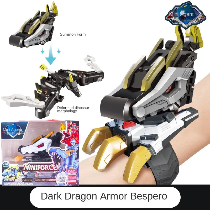 Mini Geheime Dienst Horloge Speelgoed | Mecha Robot, Dinosaur Deformatie Actiefiguren voor Kinderen