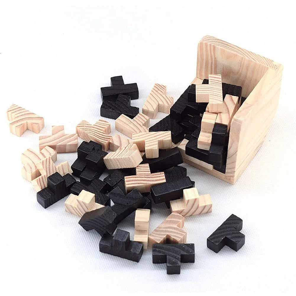 3D Houten Puzzel Kubus | Educatief Luban Speelgoed, Breinontwikkeling en Vroege Leren, Cadeau voor Kinderen