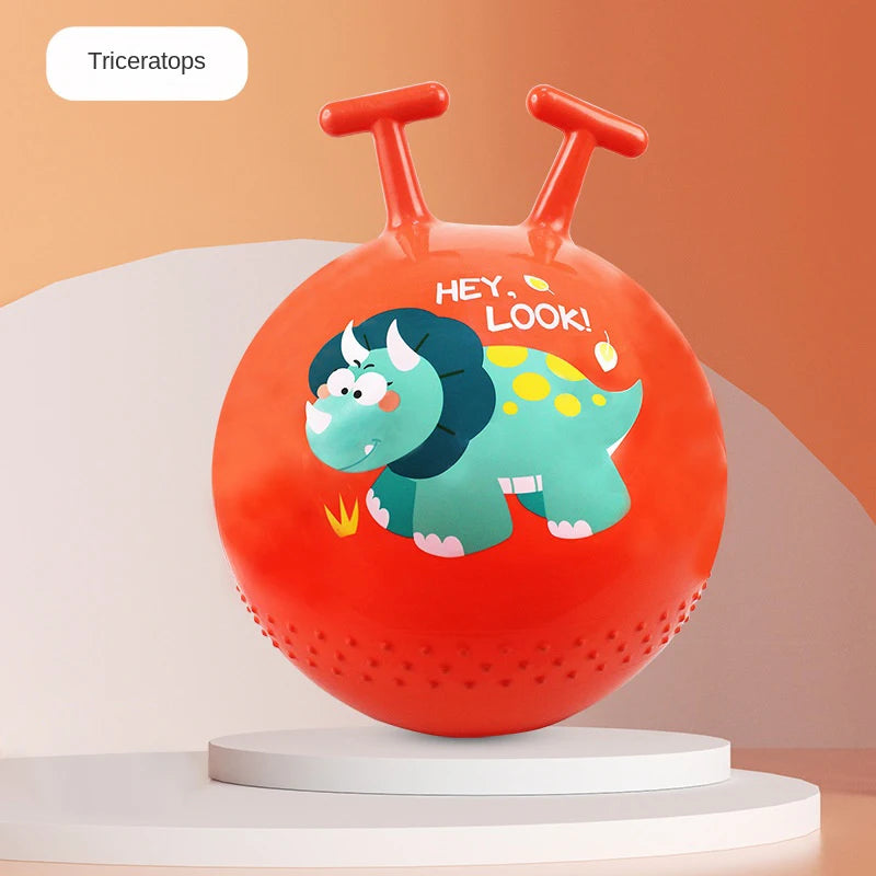 Opblaasbare Springbal met T-Handvat – Buitenspeelplezier voor Kinderen