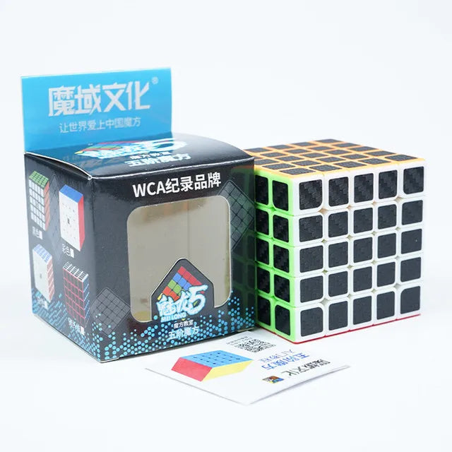 Stickerloze 5x5 Moyu Magic Cube | Professionele Speedcube Puzzel voor Kinderen | Cubing Classroom Serie