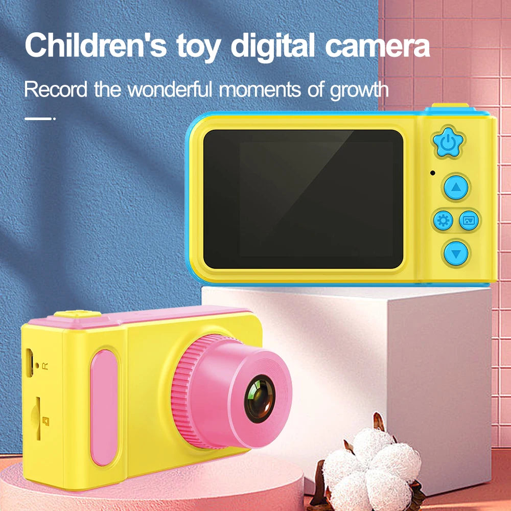 Kinderfotocamera met 2-inch scherm - 8 MP digitale videocamera, perfect cadeau voor Kerstmis en verjaardagen van jongens en meisjes.