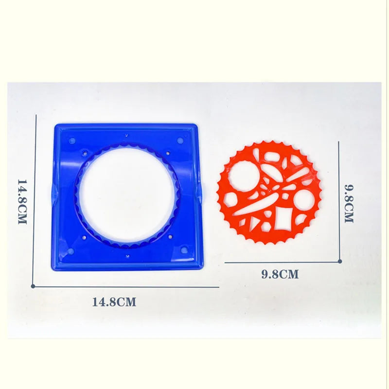 Klassieke Tandwiel Spiraal Tekenset | Geometrische Spirograaf & Sjablonen, Educatief DIY Kunst Knutselmateriaal voor Kinderen