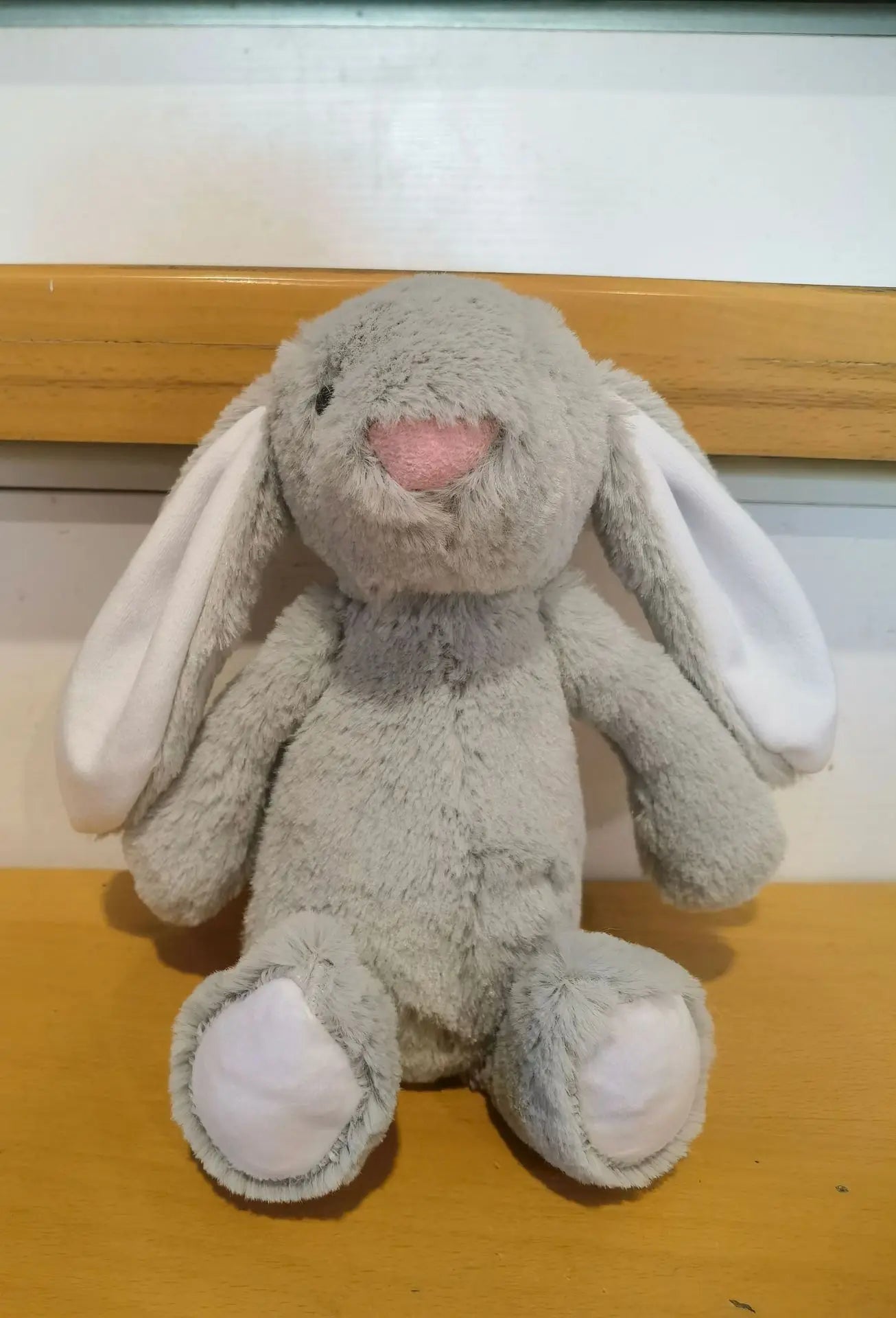 25cm Superzachte Konijn Knuffel | Schattig Pluche Konijntje met Bloemige Oren, Geschenk voor Meisjes