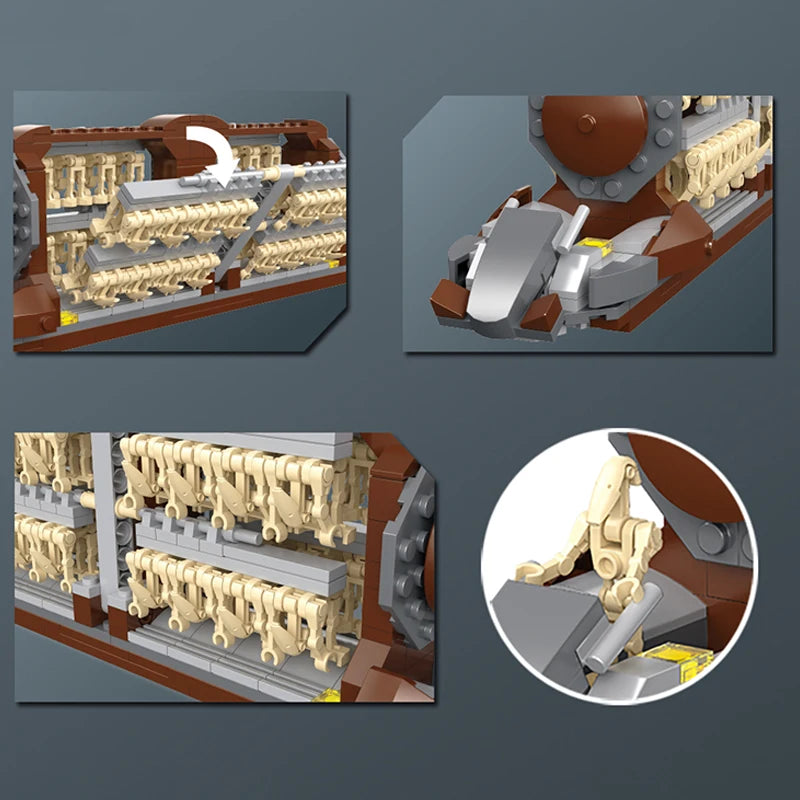 500+ Stuks Ruimte Bouwstenen | Robot Blokmodel, Cadeau voor Jongens & Volwassenen