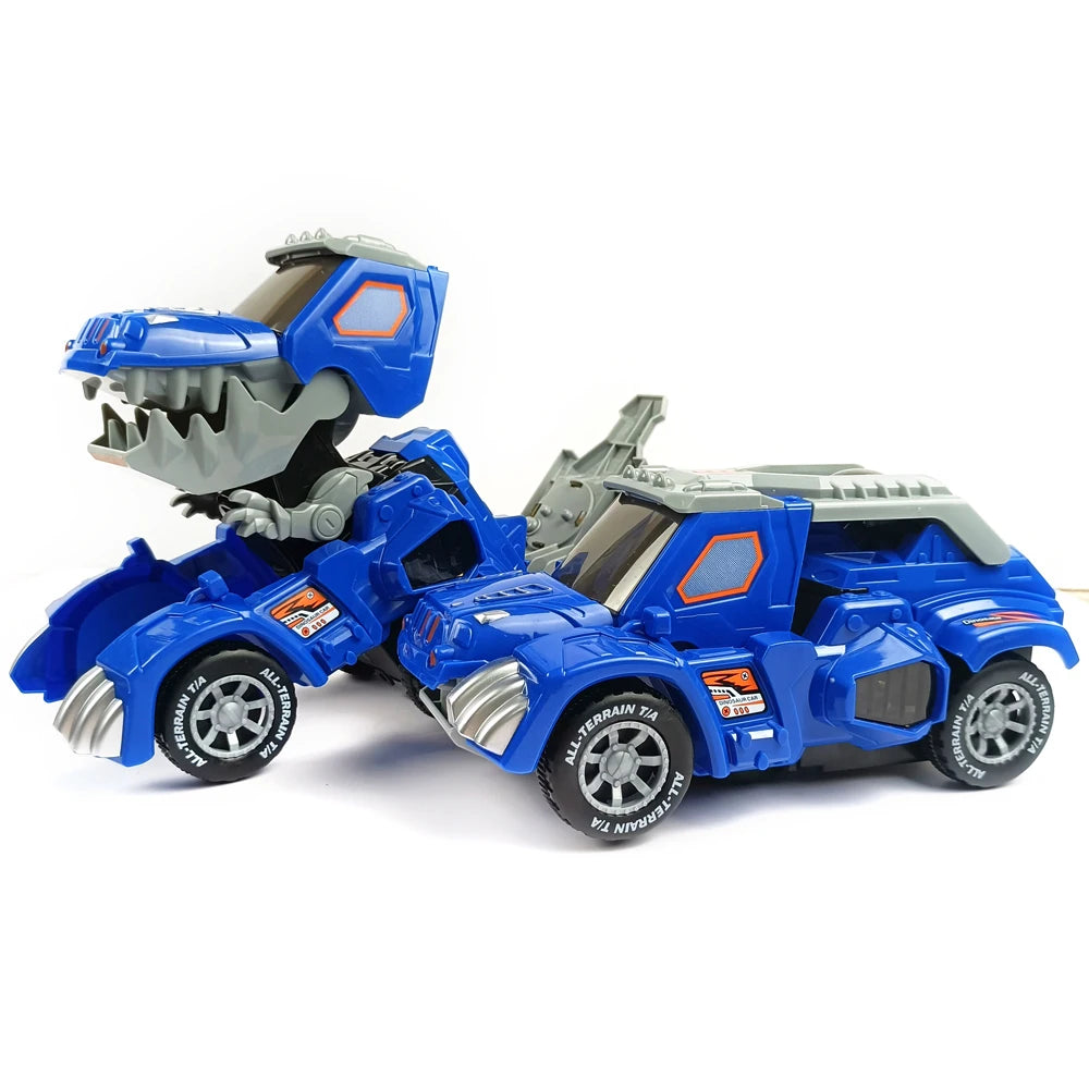 Deformatie dinosaur auto's - Automatisch robotmodel met elektrische stunts, geweldig cadeau voor jongens