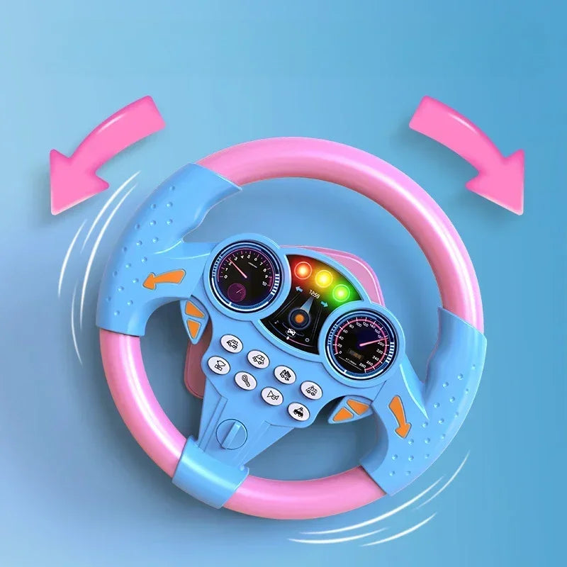 Baby Shining Simulatie Stuurwiel Speelgoed Kinderen Kinderen Vroege Educatie Copilots Kinderwagen Stuur Vocaal Speelgoed