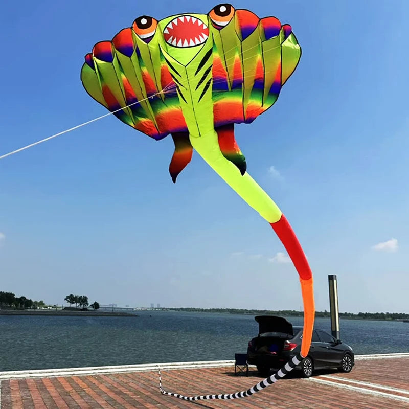 12.5M 3D Soft Ray Kite - Opblaasbare Strandvlieger Met Antischeur Tas