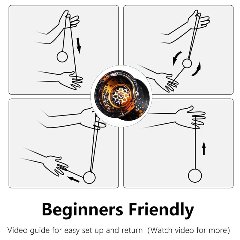 Professionele Magische Yoyo | Met 10-Lagers, Aluminium Legering, Niet-Reactief Hoge-Snelheid Speelgoed voor Kinderen en Volwassenen