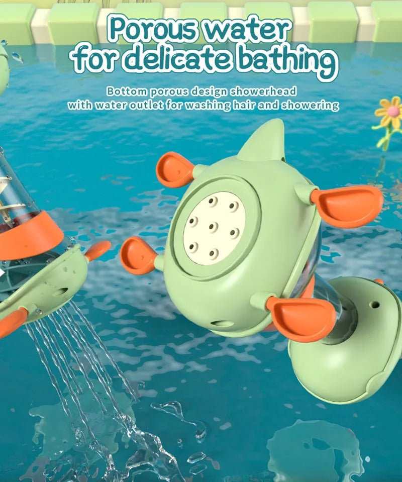 Water Spuitende Dino – Roterend Badspeelgoed voor Kinderen | Douche- & Badplezier
