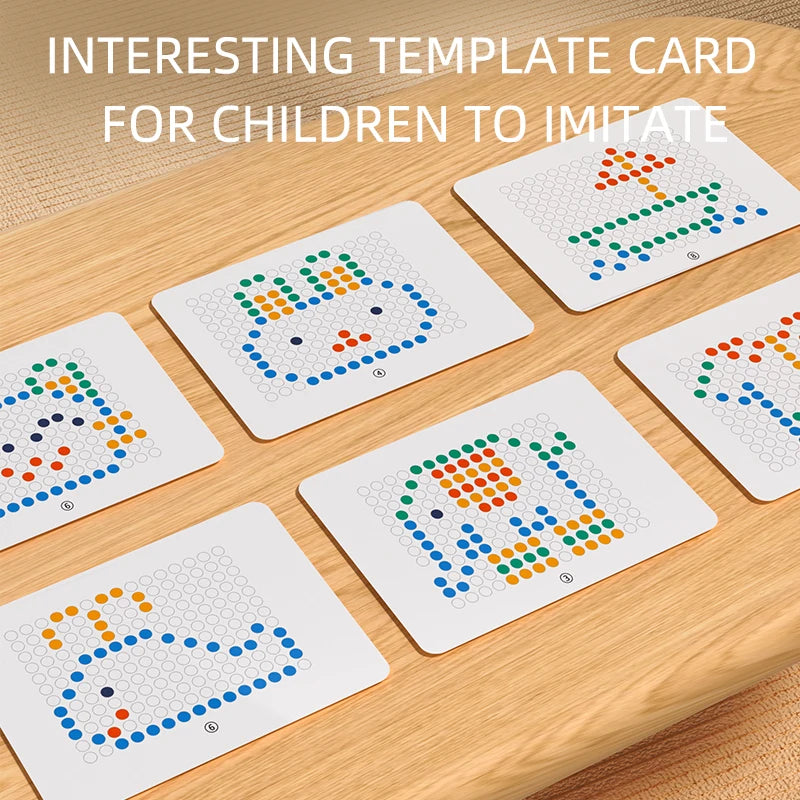 Magnetisch Tekenbord 27CM | Educatief Bord met 70 Kralen