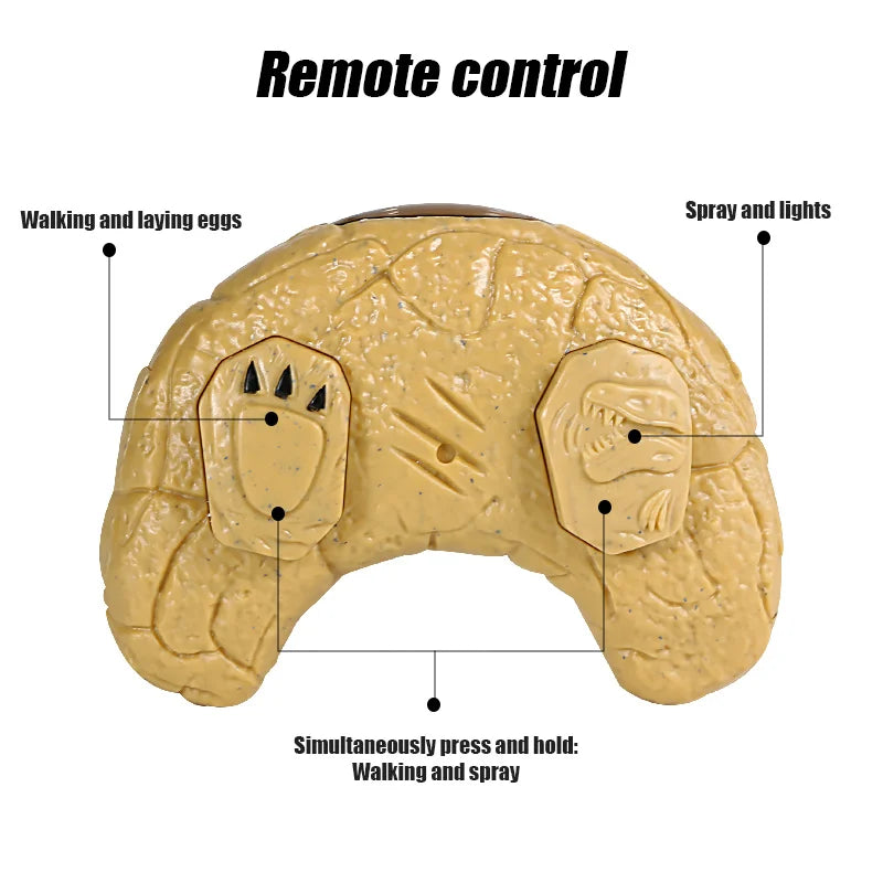 Jongens Afstandsbedienings Dinosaurus Speelgoed | Lopend, Geluid Simulatie RC Model, Licht en Spray | Educatief Speelgoed Voor Kinderen vanaf 3 Jaar Verjaardag Cadeau