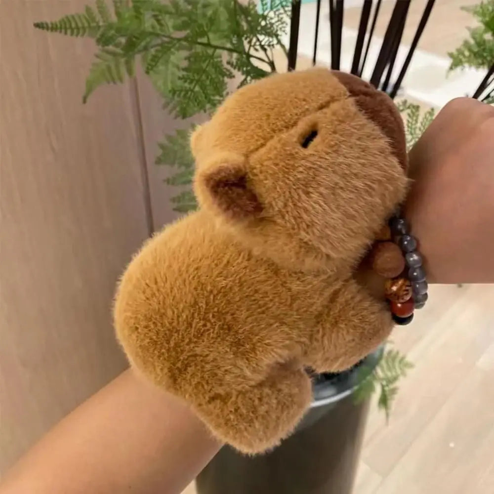 Pluche dierenarmbanden - Capybara om te klikken - Interactief en knuffelig speeltje voor kinderen, verjaardagscadeau