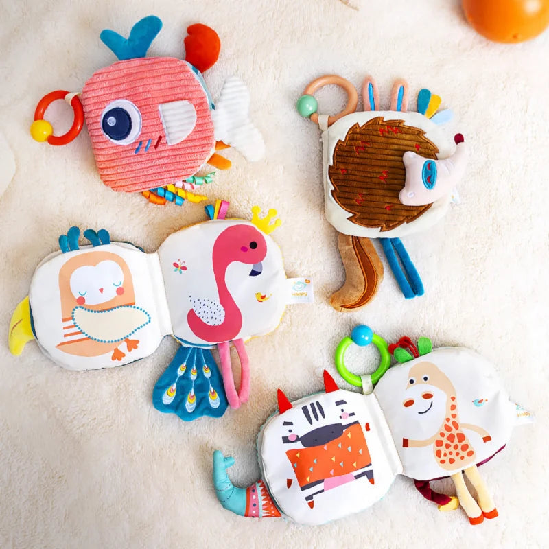 Zintuiglijk Babyboekje Stoffenboek | 3D Voelboek voor Peuters en Baby’s