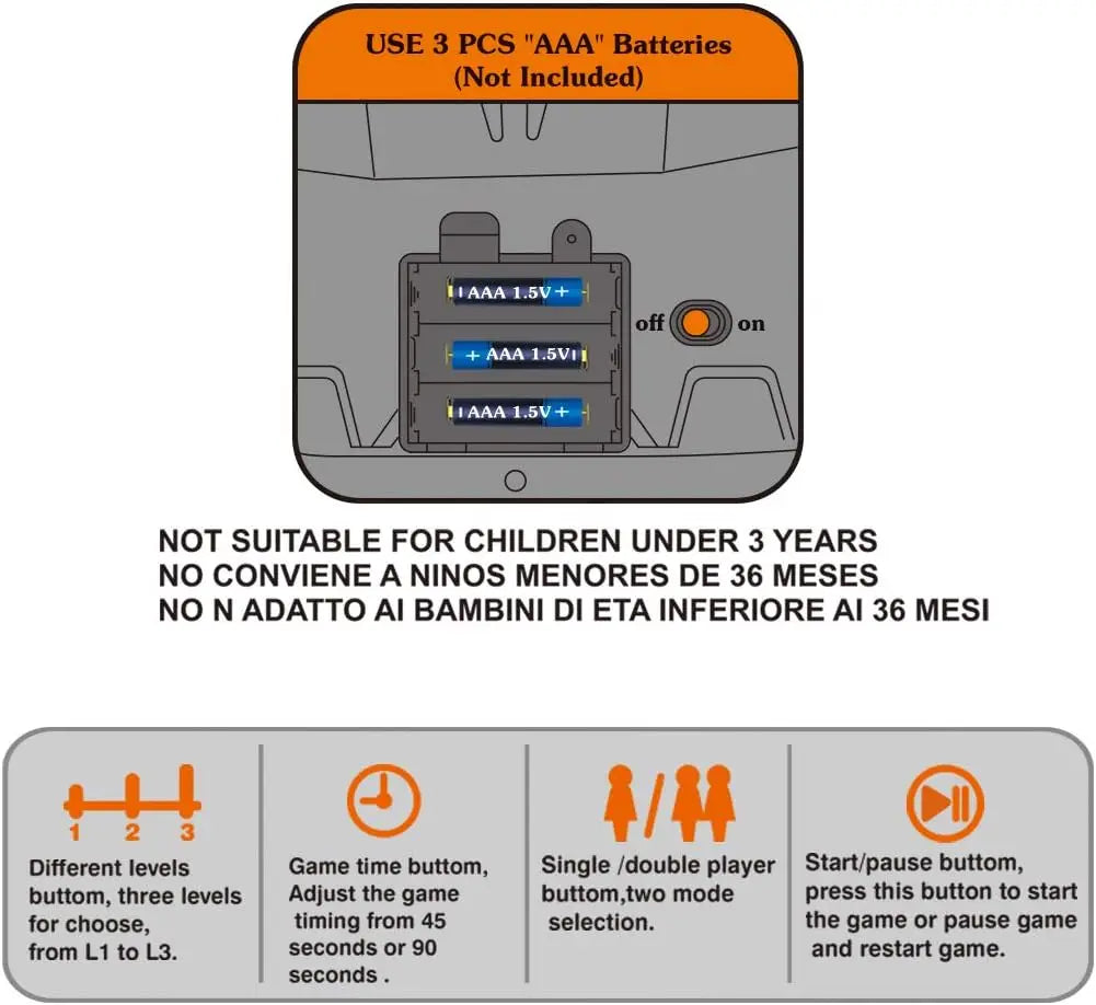 Tafelbasketbal Spel | Schiet & Score met Bewegende Hoepel & LED-verlichting | Speelgoed 2+ jaar