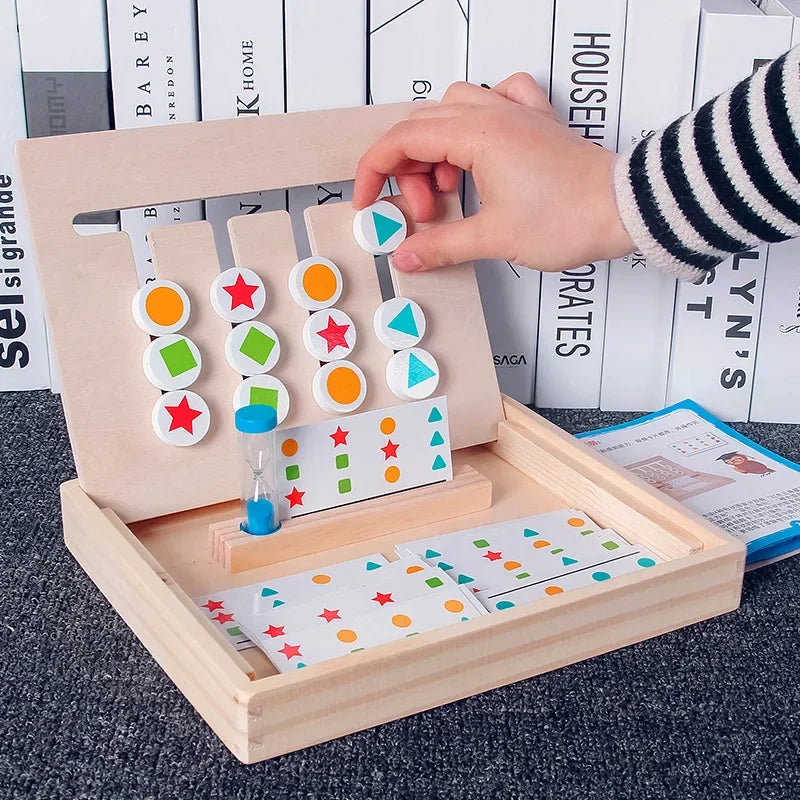 Educatief 4-Kleuren Puzzelspel voor Kinderen | Logisch Denken & Cognitieve Ontwikkeling