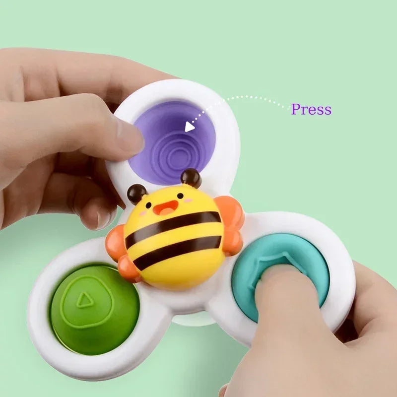 Houd je Baby Vermaakt met de Suction Cup Spinning Toy!