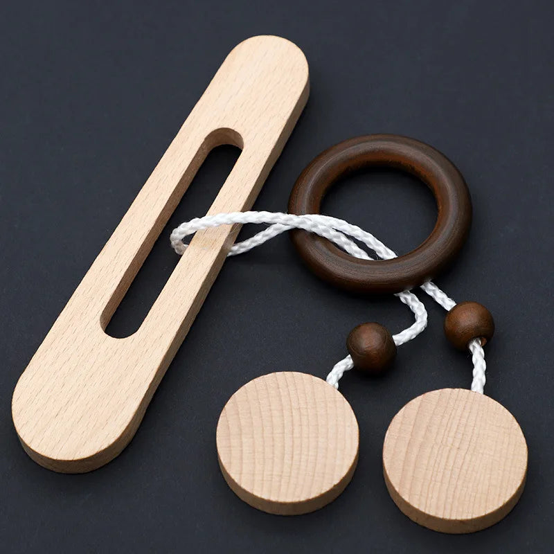 Houten Breinbreker Puzzel | Intelligente IQ Uitdaging voor Kinderen & Volwassenen