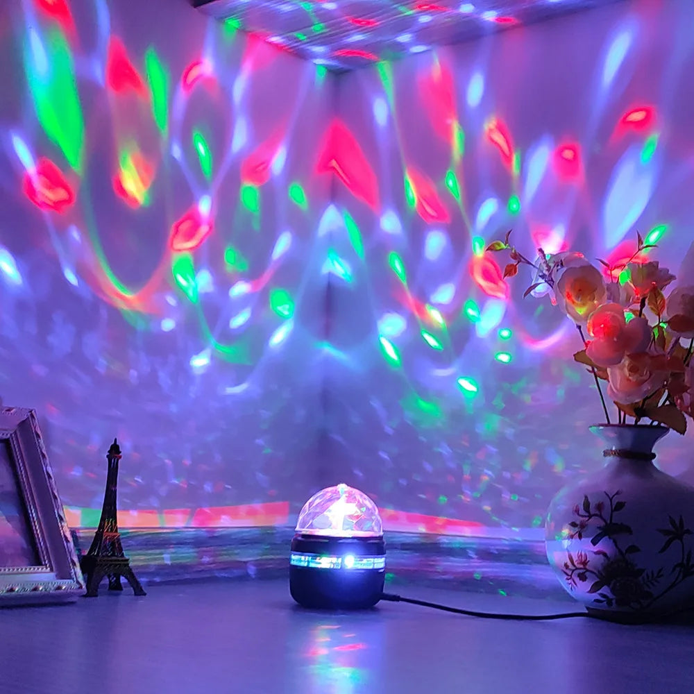 Sterrenhemel Galaxie Lamp Projector | LED Nachtlamp met Afstandsbediening, Geluidsactief, 5V USB Oplaadbaar, 7 Modi voor Kinderkamer en Feestdecoratie