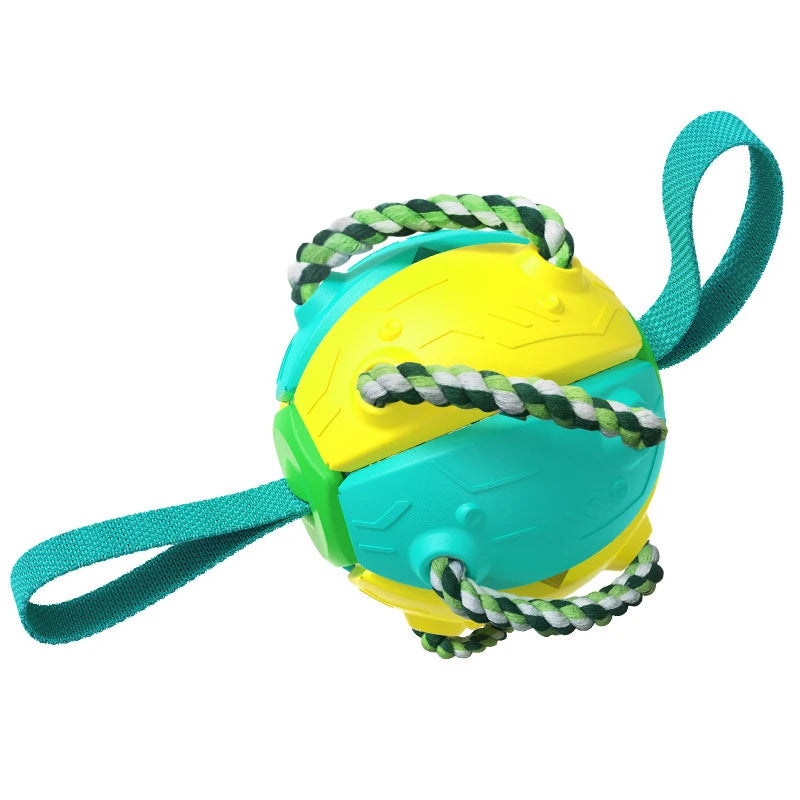 2-in-1 Ballen Frisbee voor Honden | Opvouwbaar Speelgoed | Kauw- en Trainingsspeelgoed