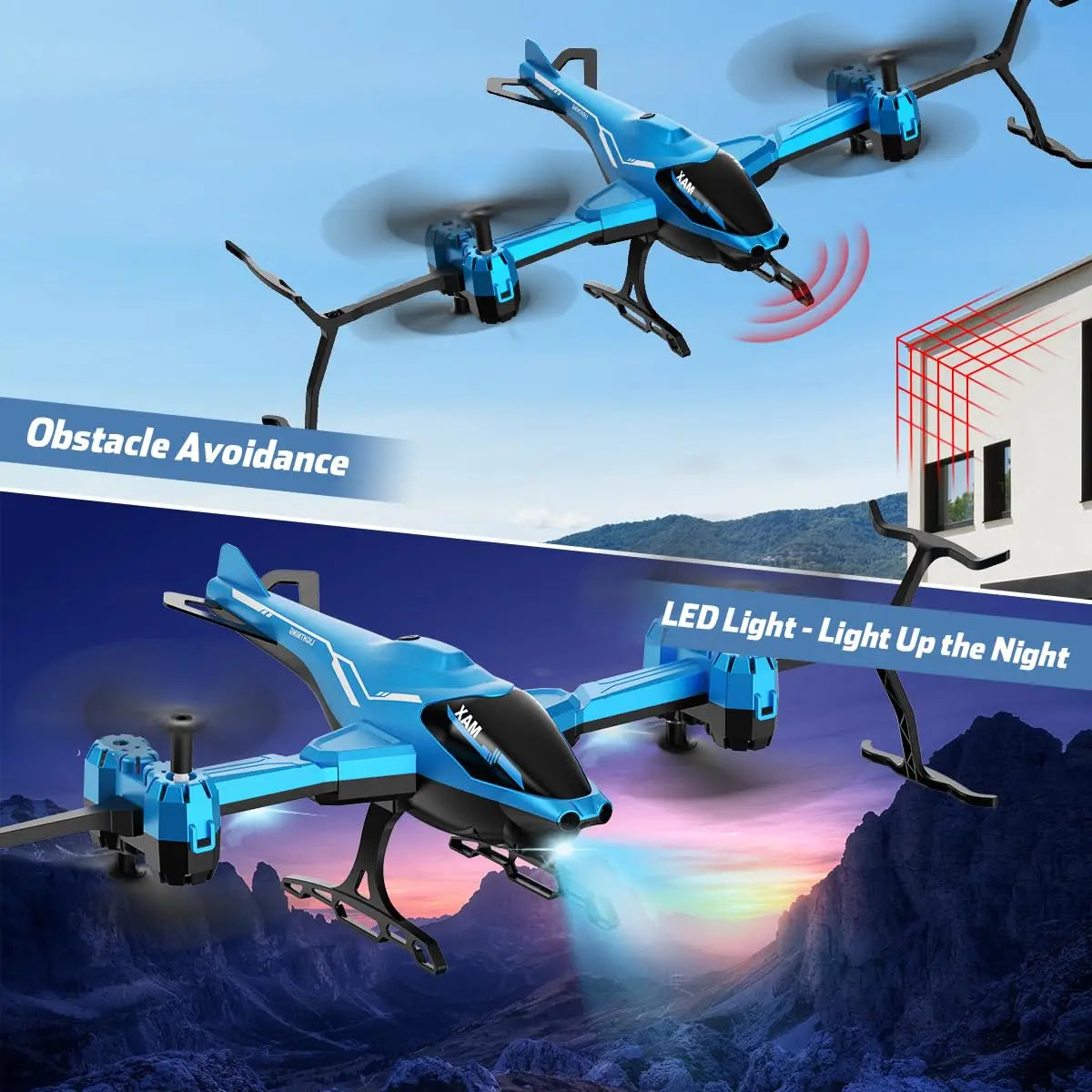 Alles-in-1 RC Helikopter | 360° flip, obstakelvermijding & LED-verlichting