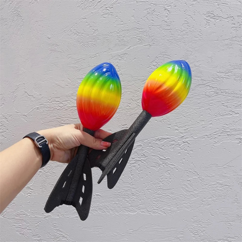 PU-schuimraket voor kinderen - Zacht en kleurrijk werpspeelgoed, ideaal voor ouder-kind buitenspellen.