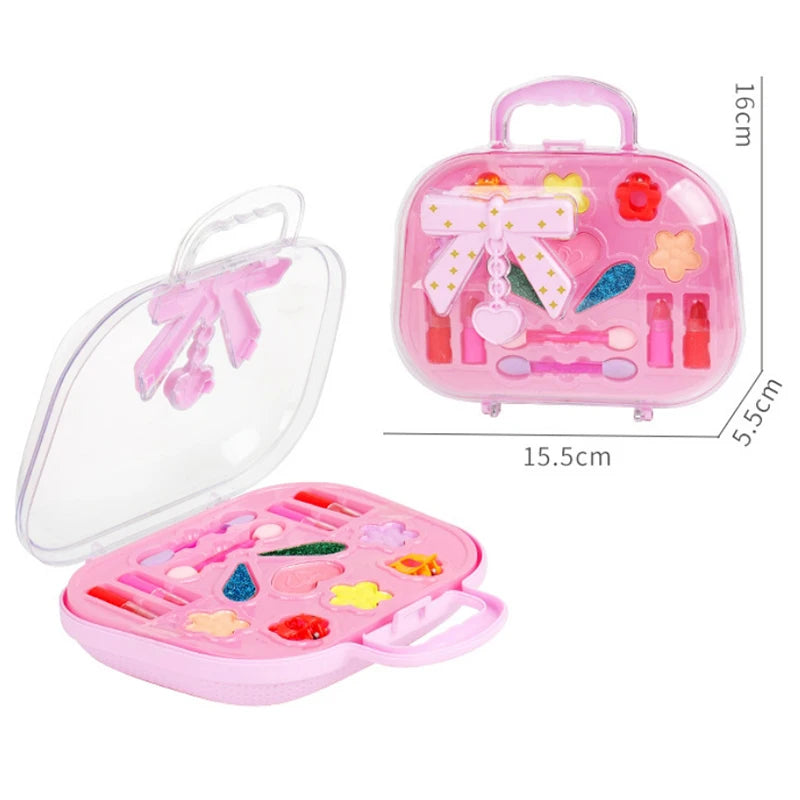 Meisjes make-up speelgoedset|Schattige boogtas oogschaduw lippenstift cadeau