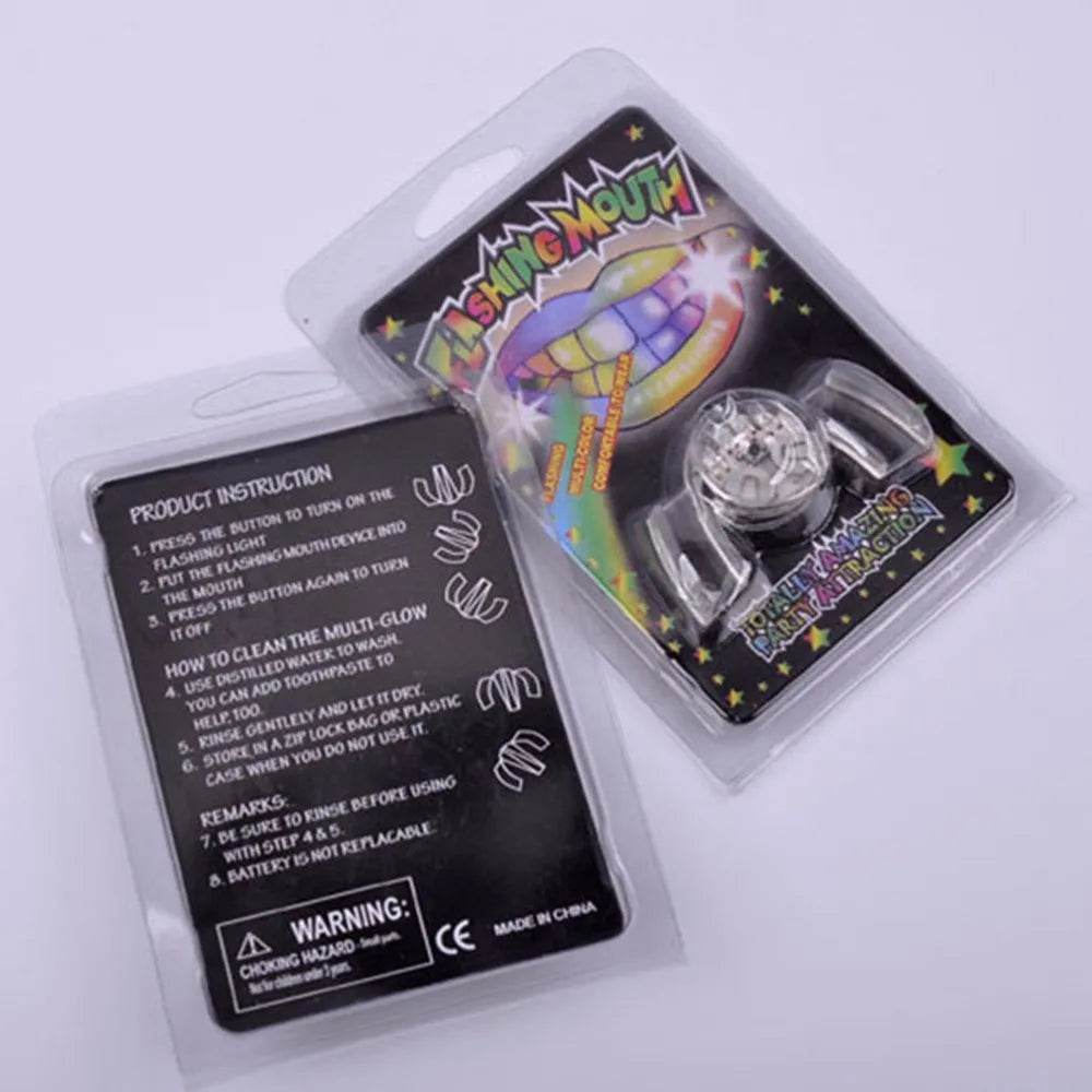 Glow Tand LED Licht | Grappig Oplichtend Speelgoed voor Kinderen, Knipperend Mondstuk Beschermstuk, Feestartikelen voor Glow Party