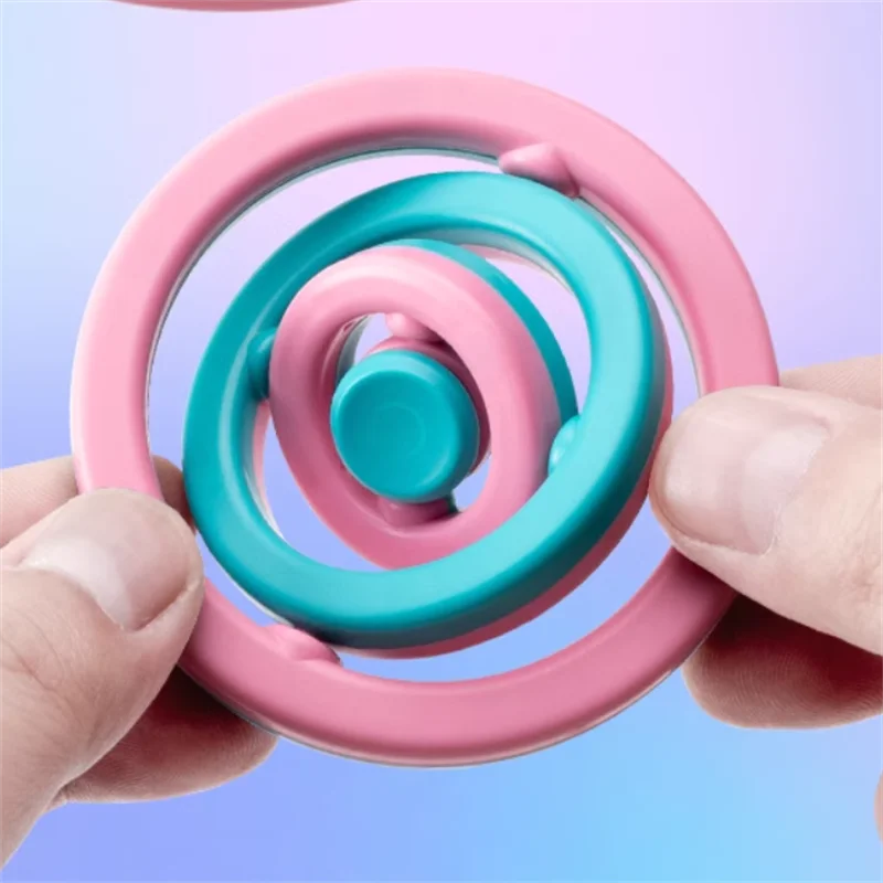3D Oneindig Flip Gyroscoop | Creatieve Vingertop Gyroscoop, Ontspannend Puzzel Speelgoed, Verjaardagscadeau voor Jongens & Meisjes