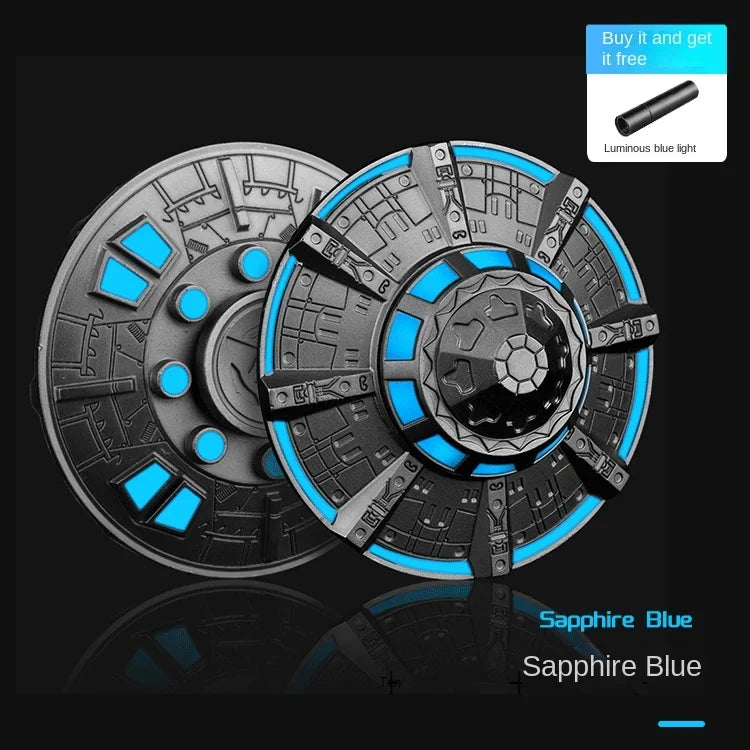 Cool Ruimteschip UFO Fidget Spinner | EDC Metaallegering Vingertop Gyroscoop, Ontspannend Speelgoed voor Kinderen & Volwassenen