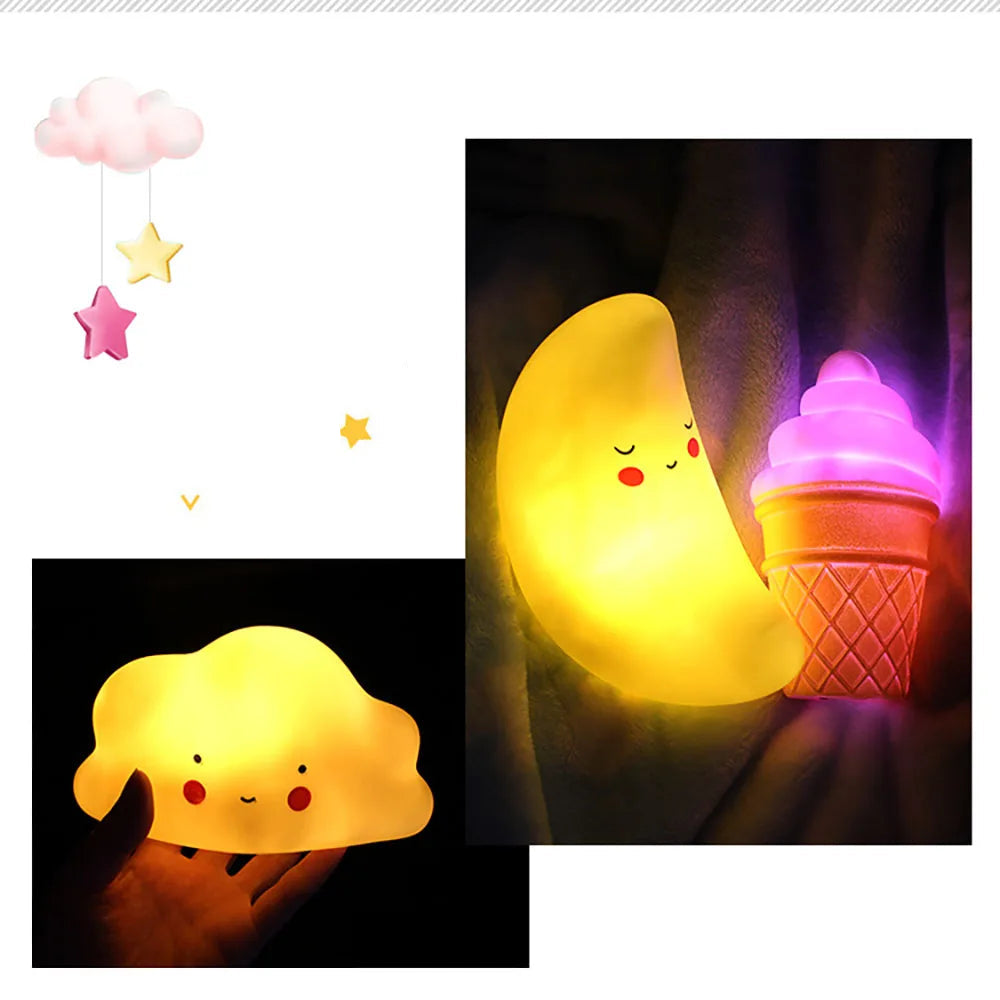 Schattige Sfeervolle Cartoon Nachtlam