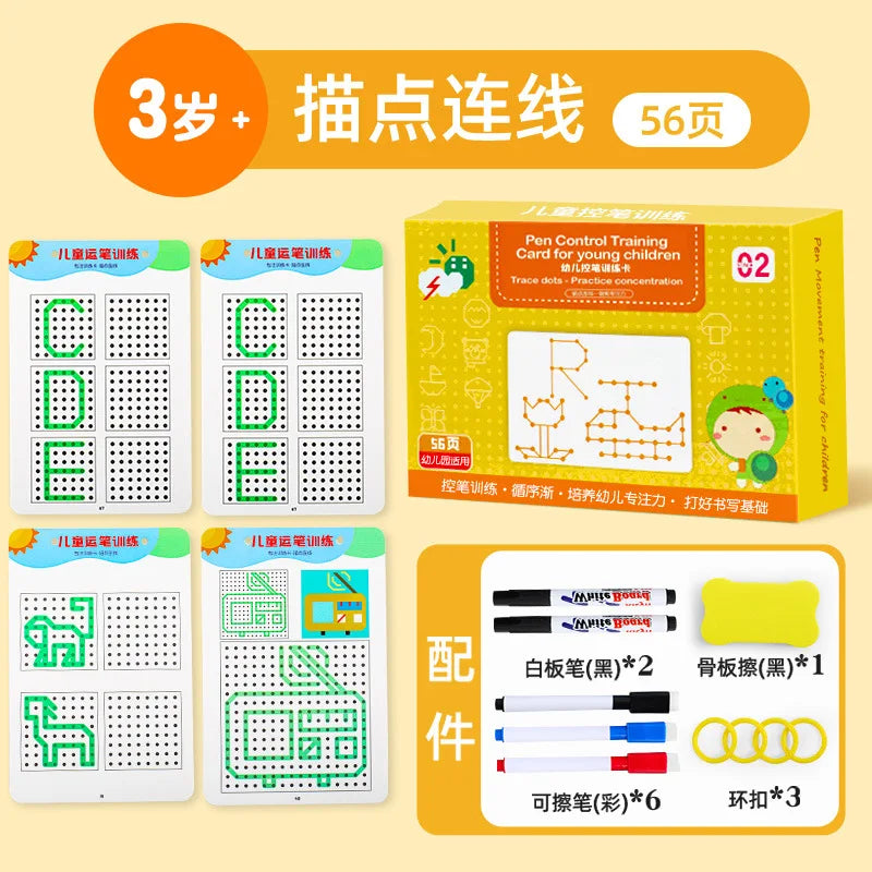 Magisch Oefenboek Set | Herbruikbaar schrijf- en tekenspeelgoed