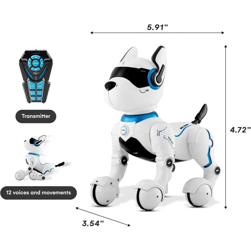 Programmeerbare Interactieve Robot Hond | Met Afstandsbediening & Spraakbesturing