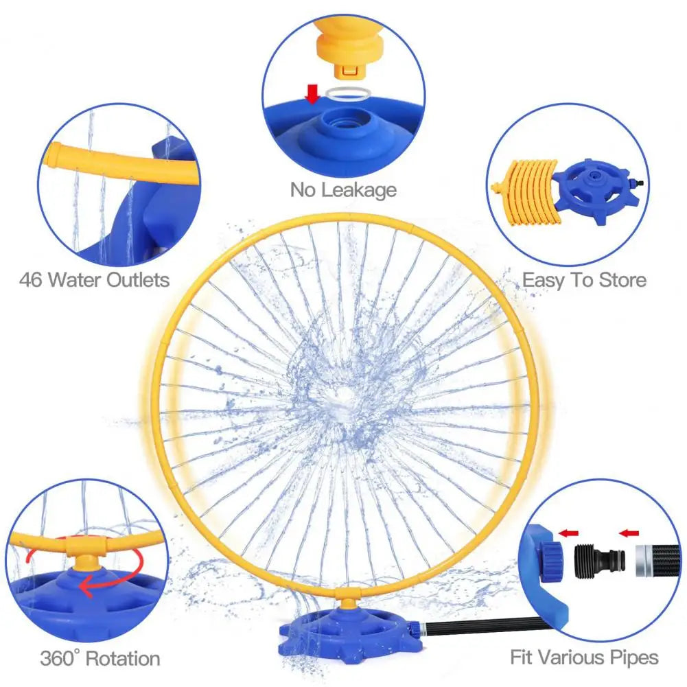 Draaibare Watersproeier voor Peuters | Verstelbare Sproeikoppen | Buitenspeelgoed