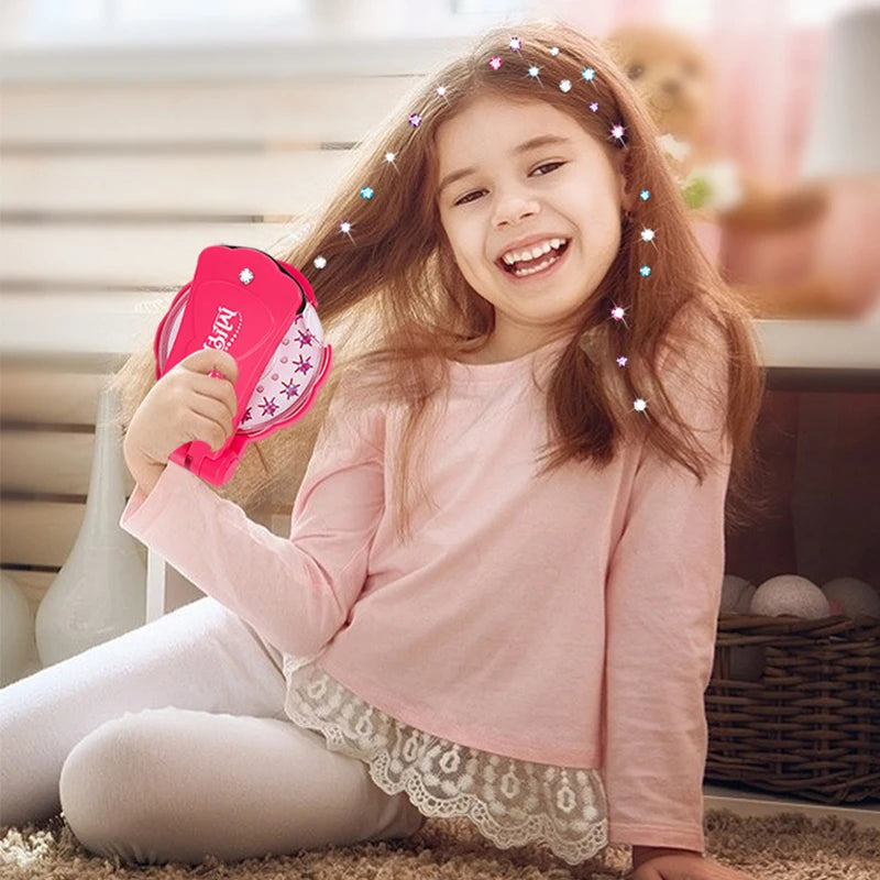 Diamant make-up set meisjes|Knipperende haaraccessoire beauty knutselset