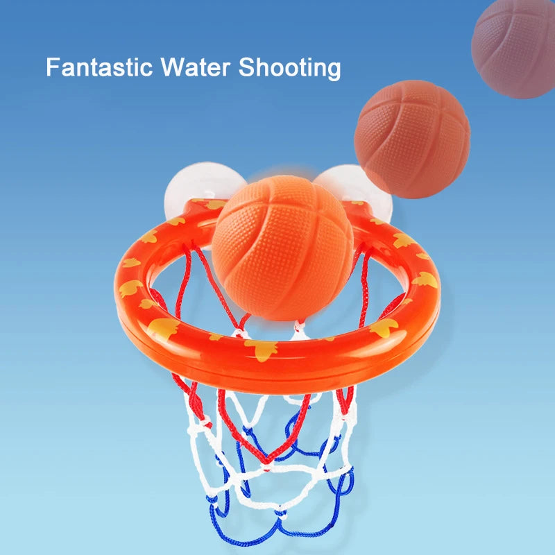 Mini Basketbal Badspeelgoed voor Baby’s – Badkuip Speelset met 3 Ballen | Waterpret Basketbalspel voor Kinderen