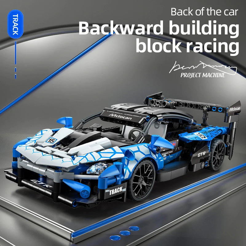 Technisch Mechanische Supercar Bouwset | 548 Stuks Raceauto Speelgoed voor Jongens en Meisjes