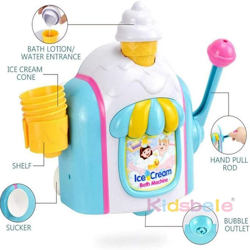 IJsco Bubble Maker – Speelgoed voor Badschuim & Douchepret | DIY Foam Machine voor Kinderen & Baby’s