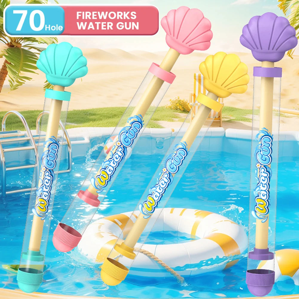Vuurwerk Waterpistool – Interactief Sproeispeelgoed met Trekmechanisme | Fotoprops & Waterplezier voor Bad en Zwembad