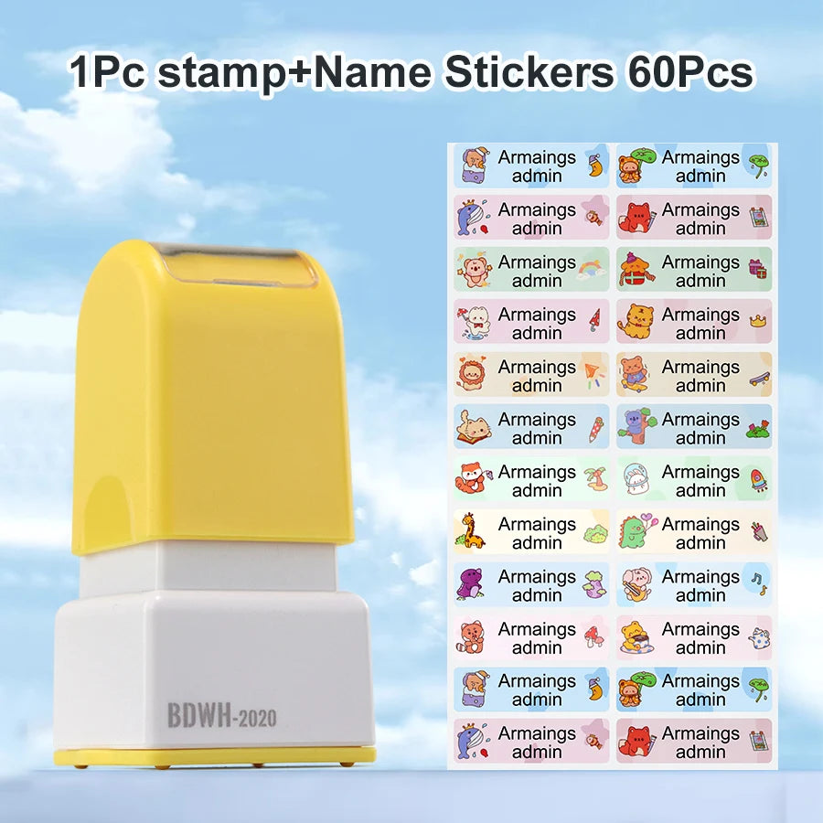 Gepersonaliseerde Naamstempel | Waterdicht en Slijtvast voor Kleding en Schoolbenodigdheden