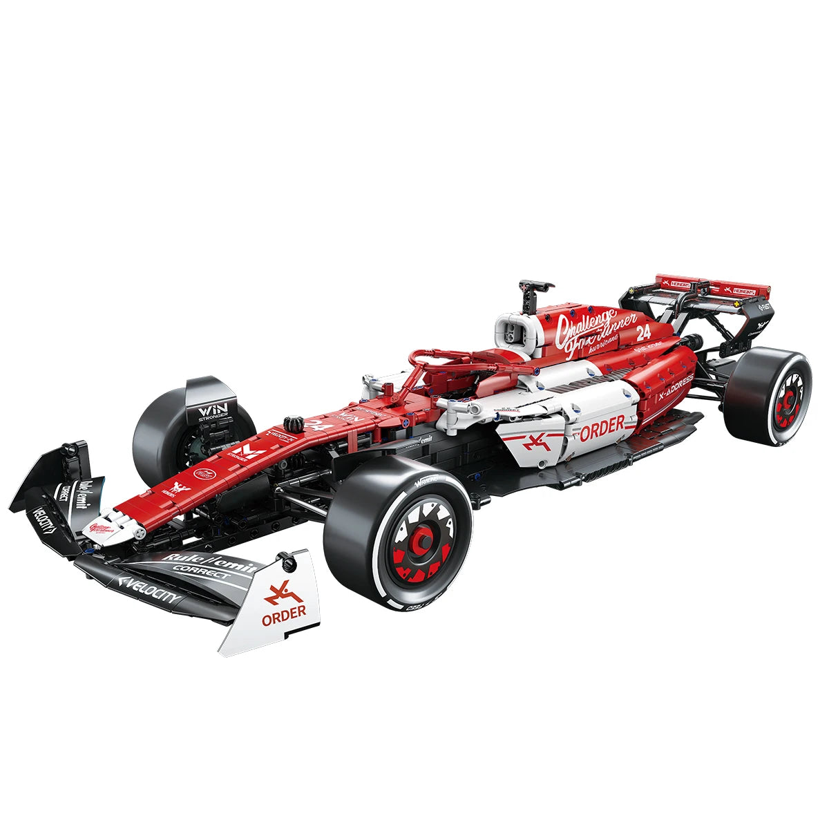 1768-delige 1:8 F1 Raceauto Bouwset | MOC Bouwblokken, Coole Verzamelmodel Auto, Perfect Kerstcadeau