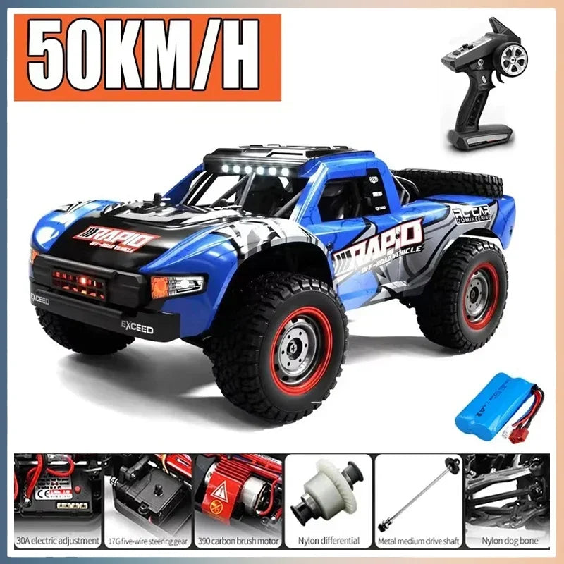 RC Monstertruck | 1:16, 70KM/U, 4WD, Borstelloze Motor, Drift Speelgoed Voor Kinderen & Volwassenen