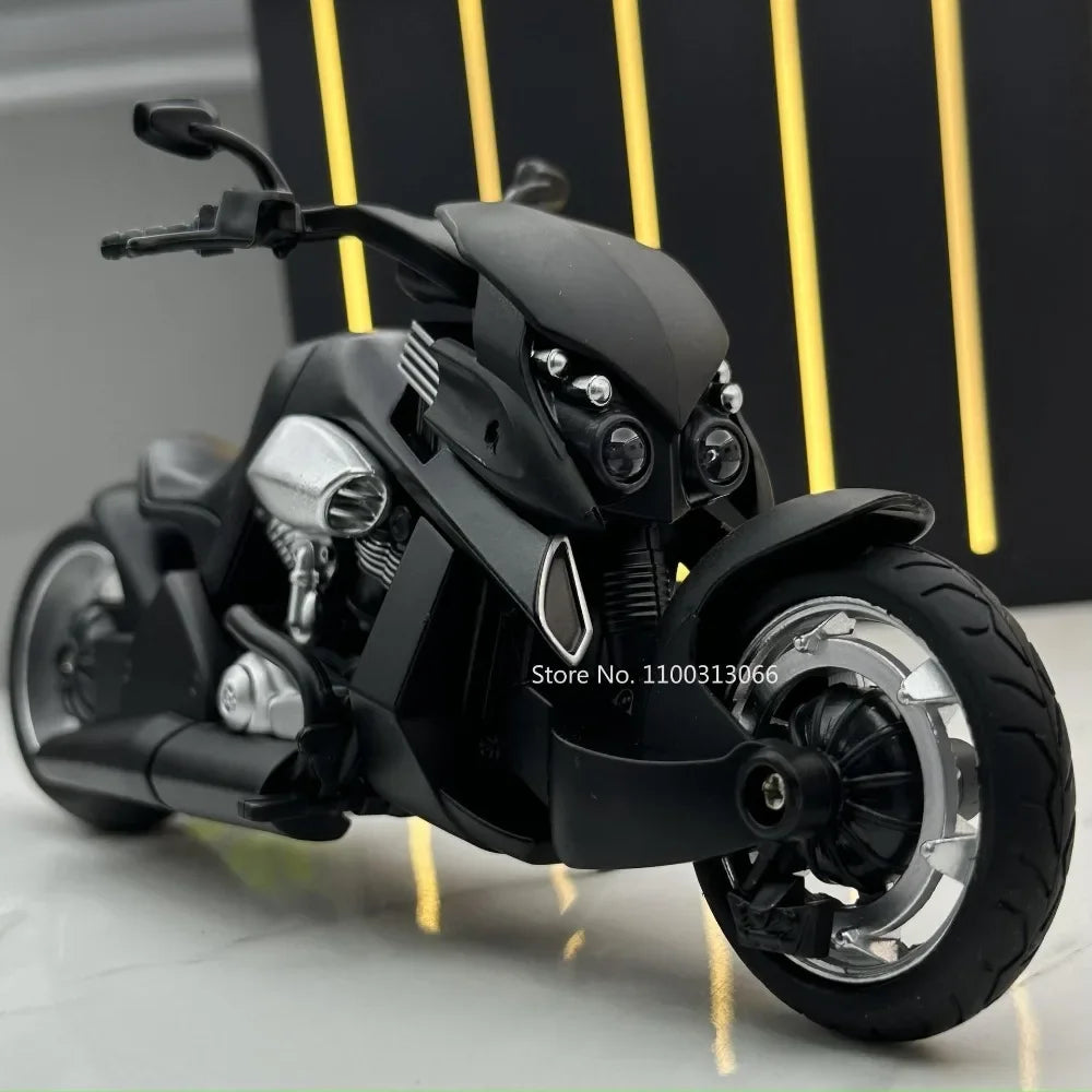 1/12 schaal model auto Tyrannosaurus Rex - Drukgegoten speelgoed met licht en geluid, motor voor volwassenen en cadeaus