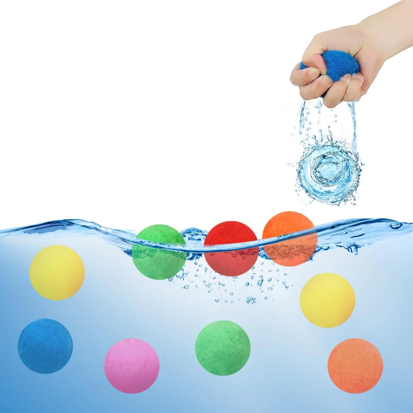 60 Stuks Herbruikbare Katoenen Waterballonnen | Zomers Speelplezier voor Kinderen